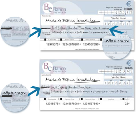 IGF: Banco / Cheque / Conta: Como preencher um cheque