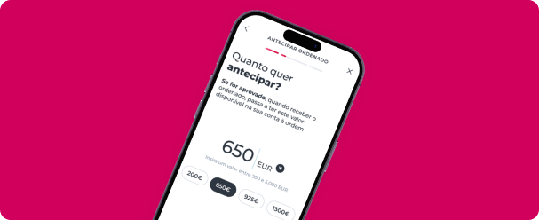 telemóvel com a App Millennium