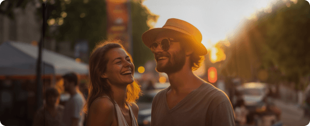 casal na rua