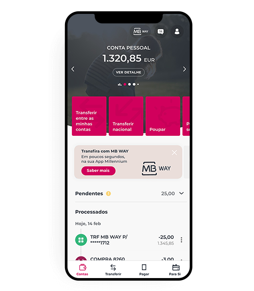 telemvóvel com app millennium