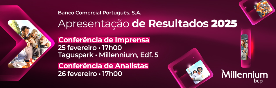 Apresentação Resultados Millennium bcp, 25 fevereiro, 17h