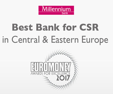Bank Millennium Wins Best Bank For Csr In Central Eastern Europe Award Millenniumbcp