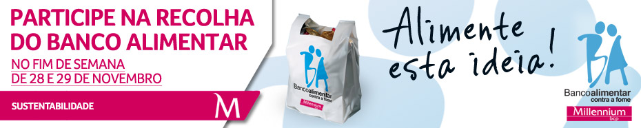 Millennium bcp associa-se de novo à campanha de recolha de alimentos do Banco Alimentar...
