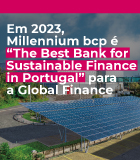 Millennium bcp é “Best Bank for Sustainable Finance” em Portugal para a Global Finance