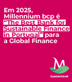 Millennium bcp é “The Best Bank for Sustainable Finance in Portugal” para a Global Finance