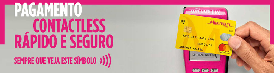 Pagamento contacteless rápido e seguro