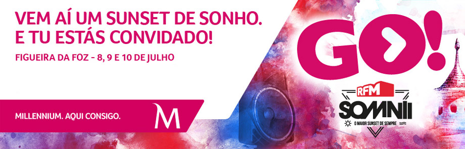 Vem a&iacute; um sunset de sonho. E tu est&aacute;s convidado! Figueira da Foz - 8, 9 e 10 de julho