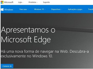 Apresentamos o Microsoft Edge, uma nova forma de navegar na Web. Descubra-a exclusivamente no Windows 10.