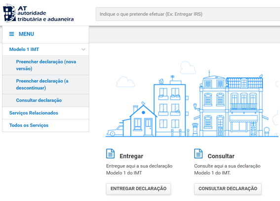 entrega da declaração do IMT